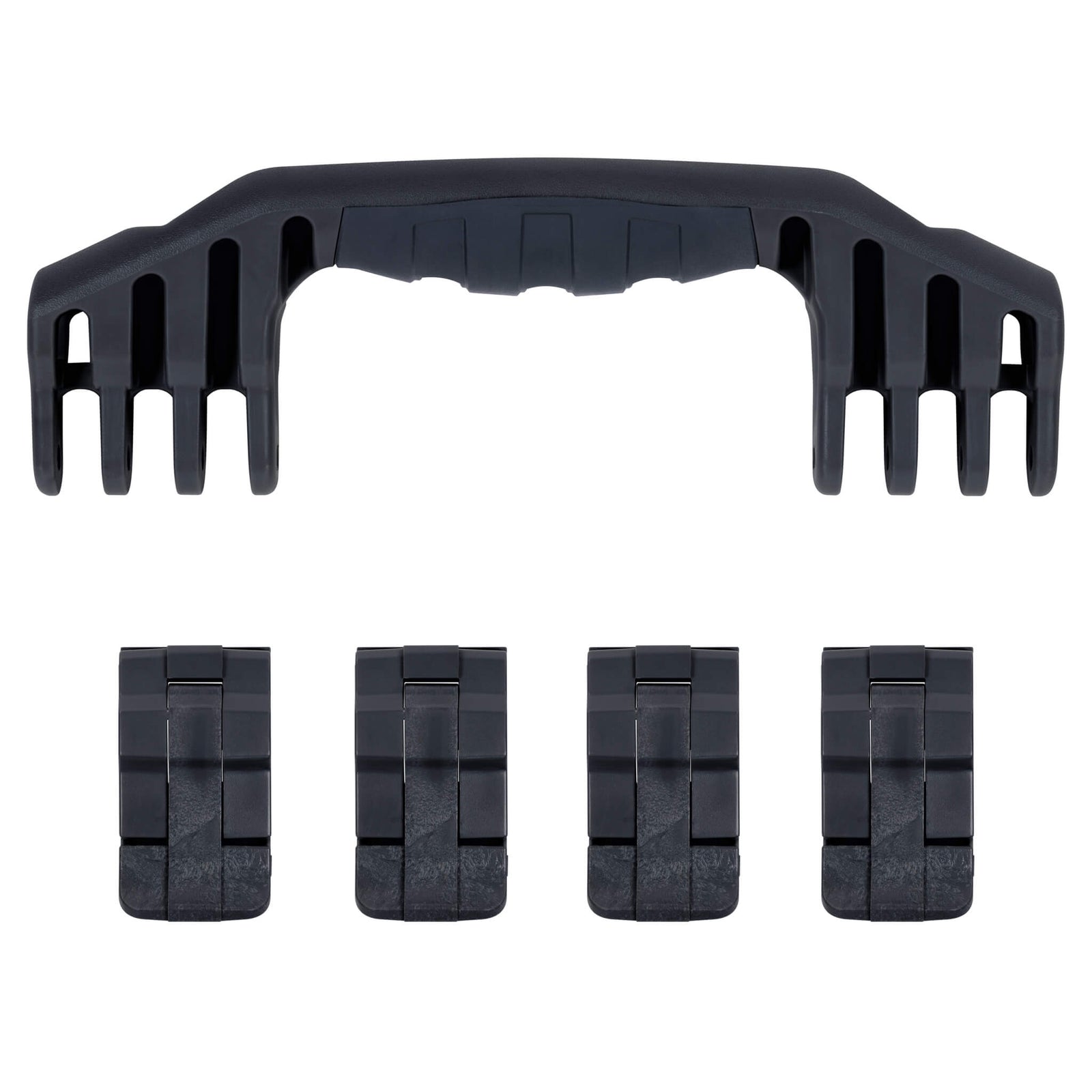 Pelican 1600 Replacement Handle & Latches, Black (Set of 1 Handle, 4 Latches) ColorCase 
