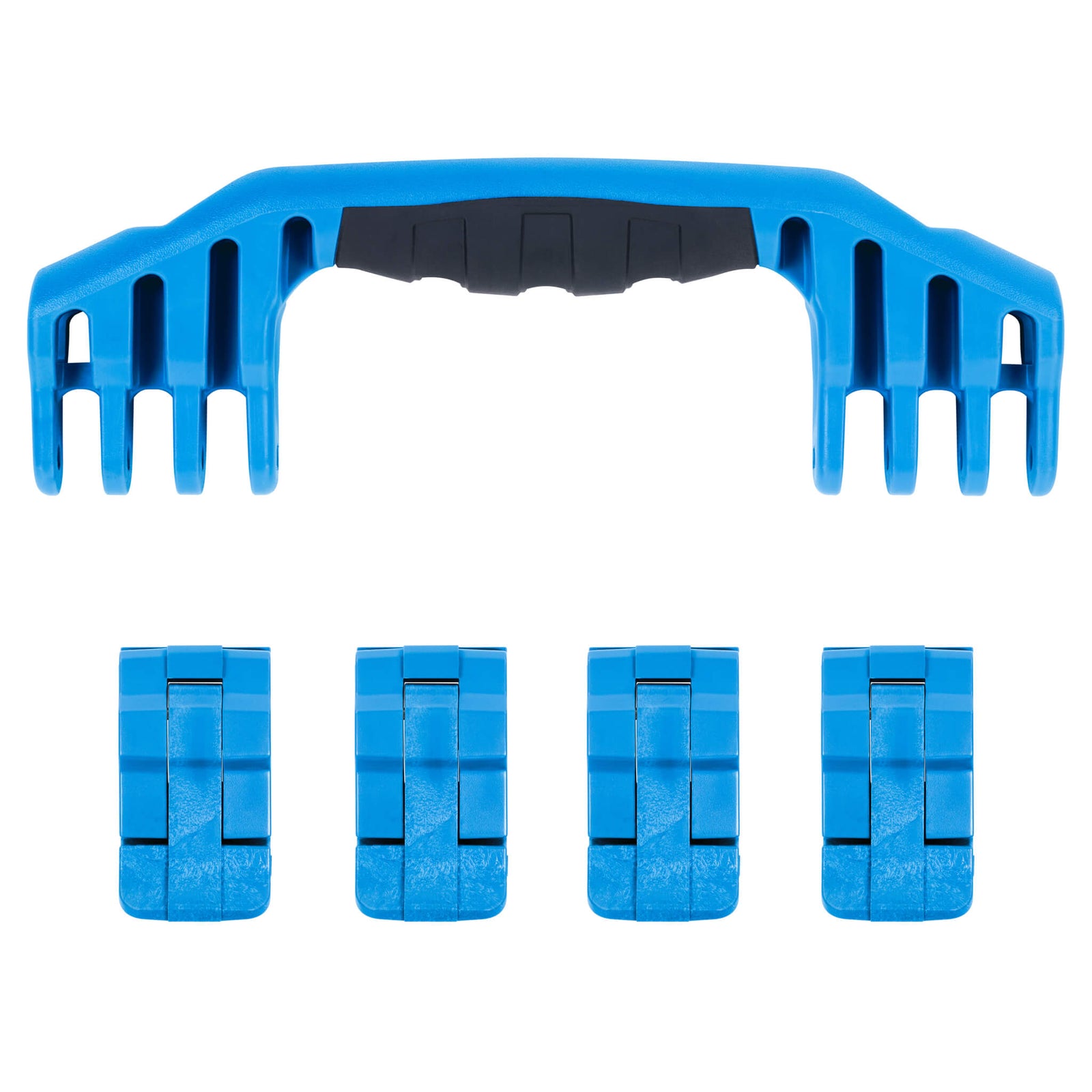 Pelican 1600 Replacement Handle & Latches, Blue (Set of 1 Handle, 4 Latches) ColorCase 
