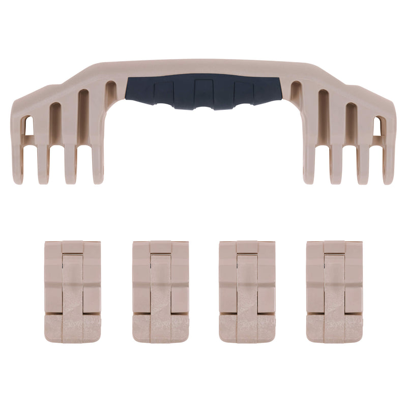 Pelican 1600 Replacement Handle & Latches, Desert Tan (Set of 1 Handle, 4 Latches) ColorCase 