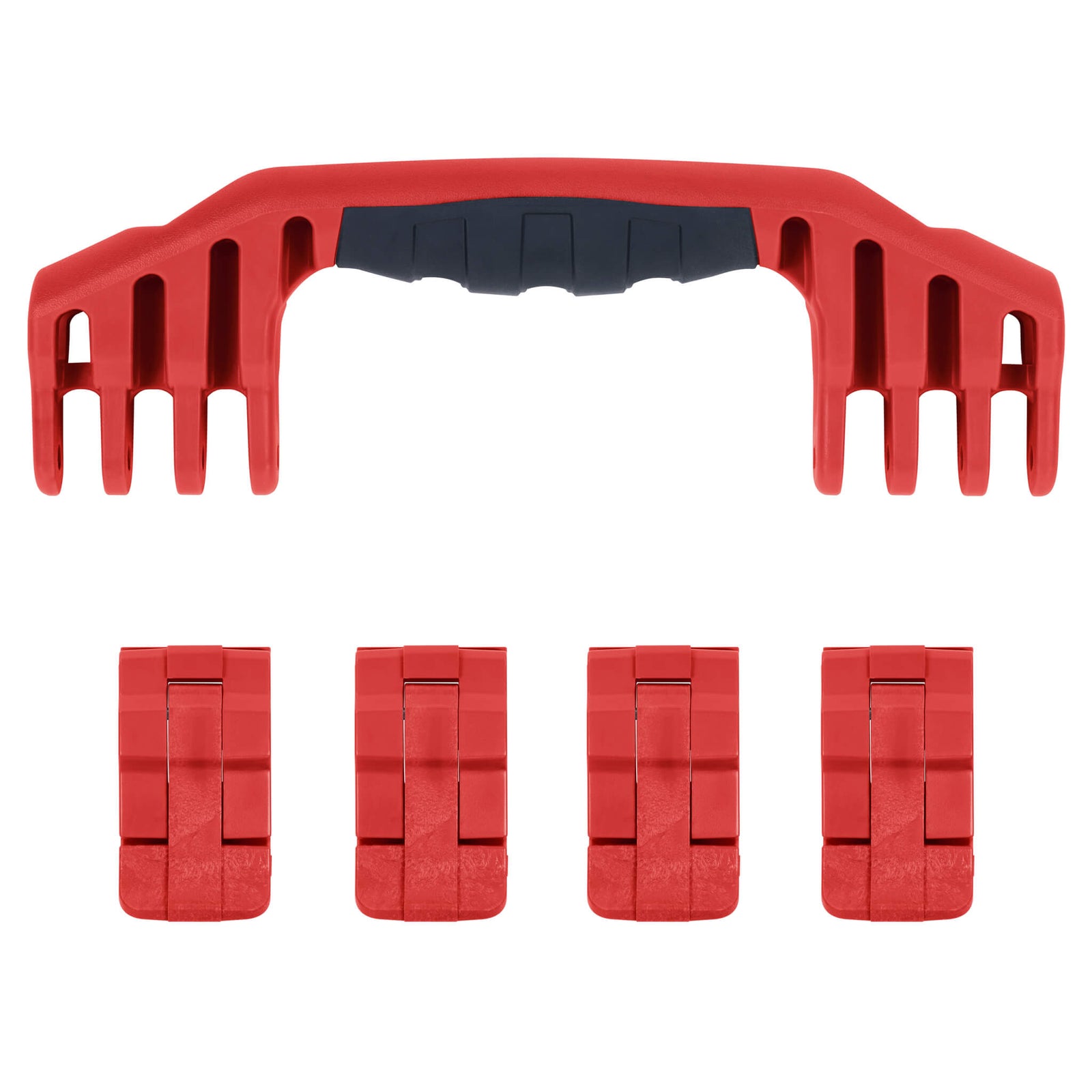 Pelican 1600 Replacement Handle & Latches, Red (Set of 1 Handle, 4 Latches) ColorCase 