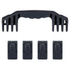 Pelican 1600 Replacement Handle & Latches, Black, Push-Button (Set of 1 Handle, 4 Latches) ColorCase