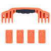 Pelican 1600 Replacement Handle & Latches, Orange, Push-Button (Set of 1 Handle, 4 Latches) ColorCase