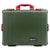Pelican 1600 Case, OD Green with Red Handle & Latches ColorCase 