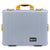 Pelican 1600 Case, Silver with Yellow Handle & Latches ColorCase 