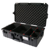 Pelican 1605 Air Case, Black TrekPak Divider System with Convolute Lid Foam ColorCase 016050-0020-110-110