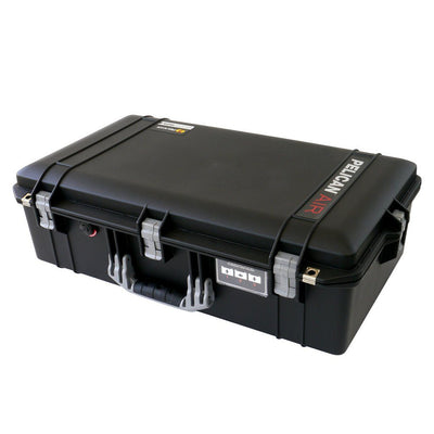 Pelican 1605 Air Case, Black with Silver Handle & Latches ColorCase