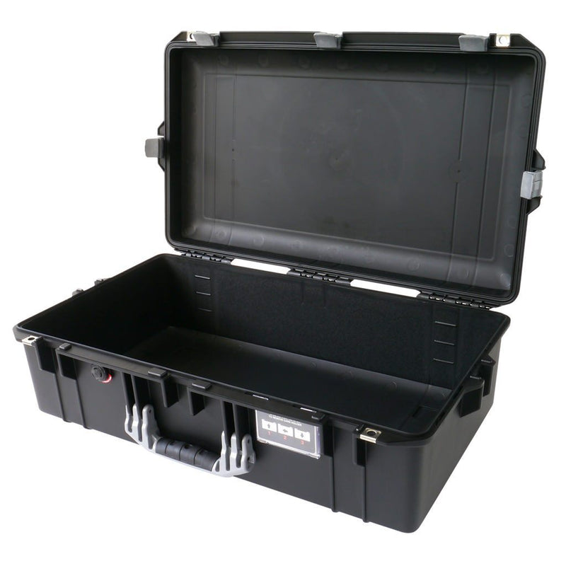 Pelican 1605 Air Case, Black with Silver Handle & Latches ColorCase 