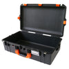 Pelican 1605 Air Case, Black with Orange Handle & Latches None (Case Only) ColorCase 016050-0000-110-150