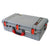 Pelican 1605 Air Case, Silver with Red Handle & Latches ColorCase 