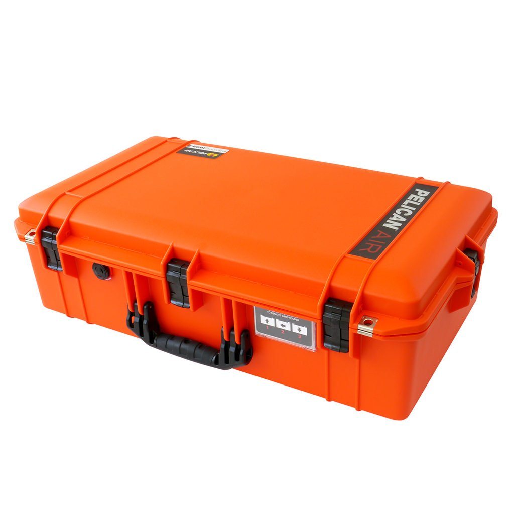 Pelican 1605 Air Case, Orange with Black Handle &amp; Latches ColorCase 