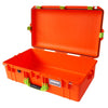 Pelican 1605 Air Case, Orange with Lime Green Handle & Latches None (Case Only) ColorCase 016050-0000-150-300