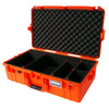 Pelican 1605 Air Case, Orange TrekPak Divider System with Convolute Lid Foam ColorCase 016050-0020-150-150