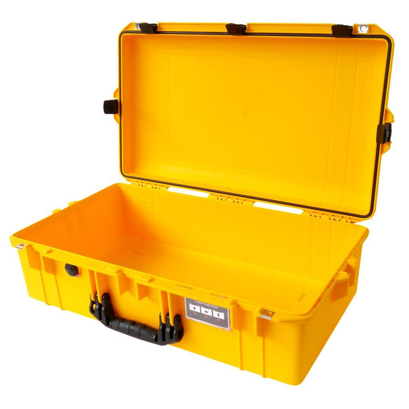 Pelican 1605 Air Case, Yellow with Black Handle & Latches ColorCase 