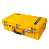 Pelican 1605 Air Case, Yellow with Silver Handle & Latches ColorCase