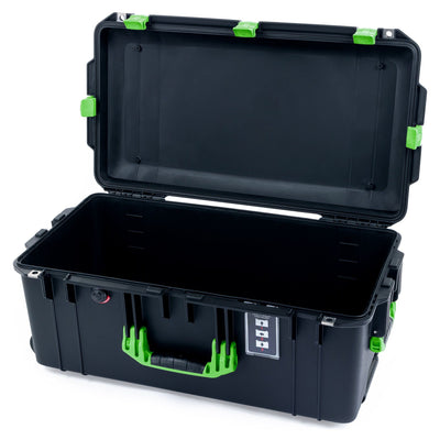 Pelican 1606 Air Case, Black with Lime Green Handles & Latches None (Case Only) ColorCase 016060-0000-110-300