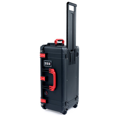 Pelican 1606 Air Case, Black with Red Handles & Latches ColorCase