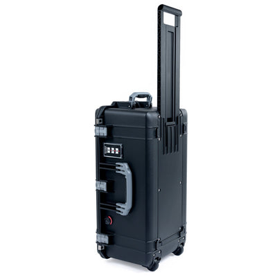Pelican 1606 Air Case, Black with Silver Handles & Latches ColorCase