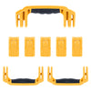 Pelican 1606 Air Replacement Handles & Latches, Yellow, Push-Button (Set of 3 Handles, 5 Latches) ColorCase