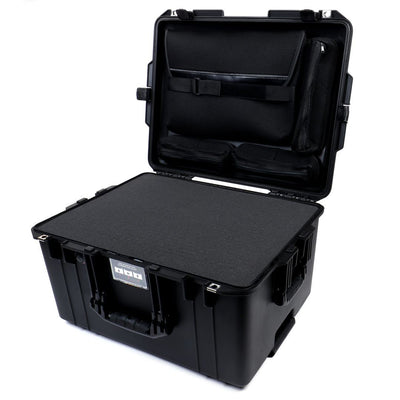 Pelican 1607 Air Case, Black Pick & Pluck Foam with Computer Pouch ColorCase 016070-0201-110-110