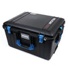 Pelican 1607 Air Case, Black with Blue Handles & Latches ColorCase