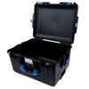 Pelican 1607 Air Case, Black with Blue Handles & Latches None (Case Only) ColorCase 016070-0000-110-120