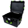 Pelican 1607 Air Case, Black with Lime Green Handles & Latches None (Case Only) ColorCase 016070-0000-110-300