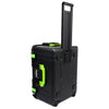 Pelican 1607 Air Case, Black with Lime Green Handles & Latches ColorCase