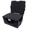 Pelican 1607 Air Case, Black with OD Green Handles & Latches Pick & Pluck Foam with Convolute Lid Foam ColorCase 016070-0001-110-130