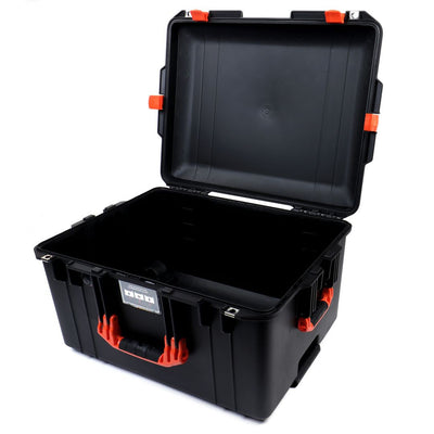 Pelican 1607 Air Case, Black with Orange Handles & Latches None (Case Only) ColorCase 016070-0000-110-150