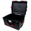 Pelican 1607 Air Case, Black with Red Handles & Latches None (Case Only) ColorCase 016070-0000-110-320