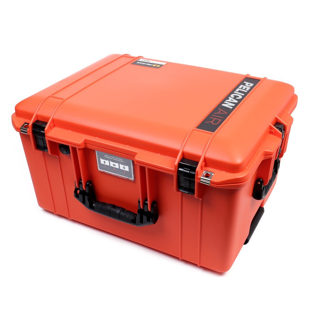Pelican 1607 Air Case, Orange with Black Handles & Latches ColorCase 