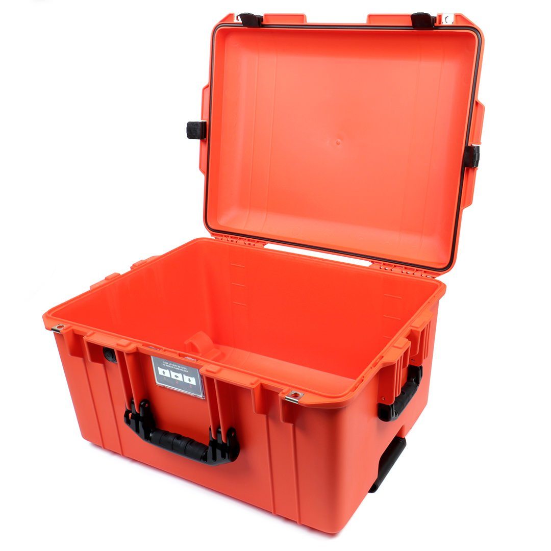 Pelican 1607 Air Case, Orange with Black Handles &amp; Latches None (Case Only) ColorCase 016070-0000-150-110