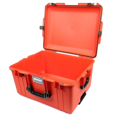 Pelican 1607 Air Case, Orange with OD Green Handles & Latches None (Case Only) ColorCase 016070-0000-150-130