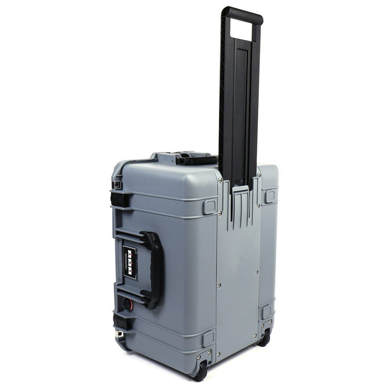 Pelican 1607 Air Case, Silver with Black Handles & Latches ColorCase 