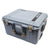 Pelican 1607 Air Case, Silver with Desert Tan Handles & Latches ColorCase 