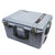 Pelican 1607 Air Case, Silver with OD Green Handles & Latches ColorCase 