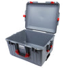 Pelican 1607 Air Case, Silver with Red Handles & Latches None (Case Only) ColorCase 016070-0000-180-320