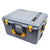Pelican 1607 Air Case, Silver with Yellow Handles & Latches ColorCase 