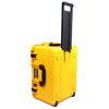 Pelican 1607 Air Case, Yellow with Black Handles & Latches ColorCase