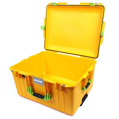 Pelican 1607 Air Case, Yellow with Lime Green Handles & Latches None (Case Only) ColorCase 016070-0000-240-300