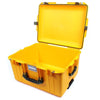 Pelican 1607 Air Case, Yellow with OD Green Handles & Latches None (Case Only) ColorCase 016070-0000-240-130