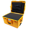 Pelican 1607 Air Case, Yellow Pick & Pluck Foam with Computer Pouch ColorCase 016070-0201-240-240