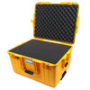 Pelican 1607 Air Case, Yellow Pick & Pluck Foam with Convolute Lid Foam ColorCase 016070-0001-240-240