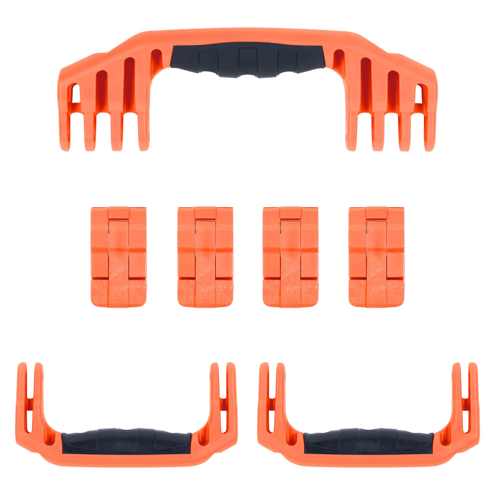 Pelican 1610 Replacement Handles & Latches, Orange (Set of 3 Handles, 4 Latches) ColorCase 