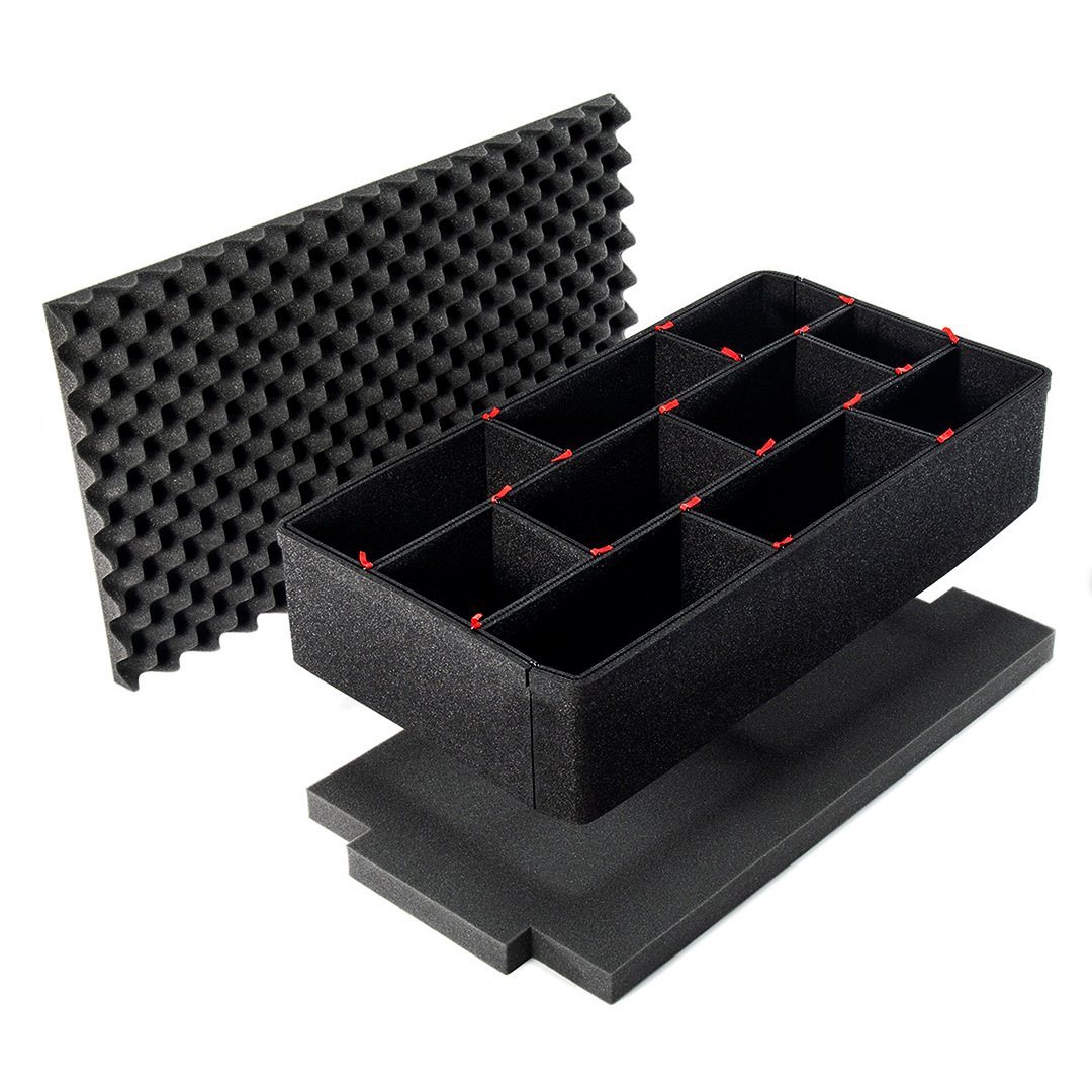 Pelican 1610 TrekPak Kit, Customizable Padded Divider System ColorCase 