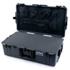 Pelican 1615 Air Case, Charcoal with Black Handles & Push-Button Latches Pick & Pluck Foam with Mesh Lid Organizer ColorCase 016150-0101-520-110
