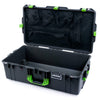 Pelican 1615 Air Case, Charcoal with Lime Green Handles & Latches Mesh Lid Organizer Only ColorCase 016150-0100-520-300