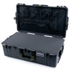 Pelican 1615 Air Case, Charcoal with OD Green Handles & Latches Pick & Pluck Foam with Mesh Lid Organizer ColorCase 016150-0101-520-130