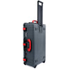 Pelican 1615 Air Case, Charcoal with Red Handles & Latches ColorCase