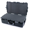 Pelican 1615 Air Case, Charcoal with Silver Handles & Push-Button Latches Pick & Pluck Foam with Convoluted Lid Foam ColorCase 016150-0001-520-180